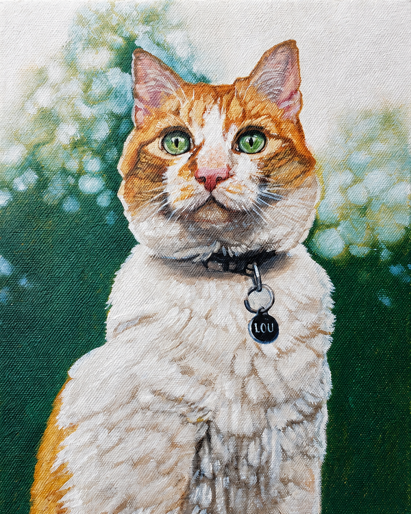 Custom Cat Pet Portrait on Canvas - Multiple Sizes