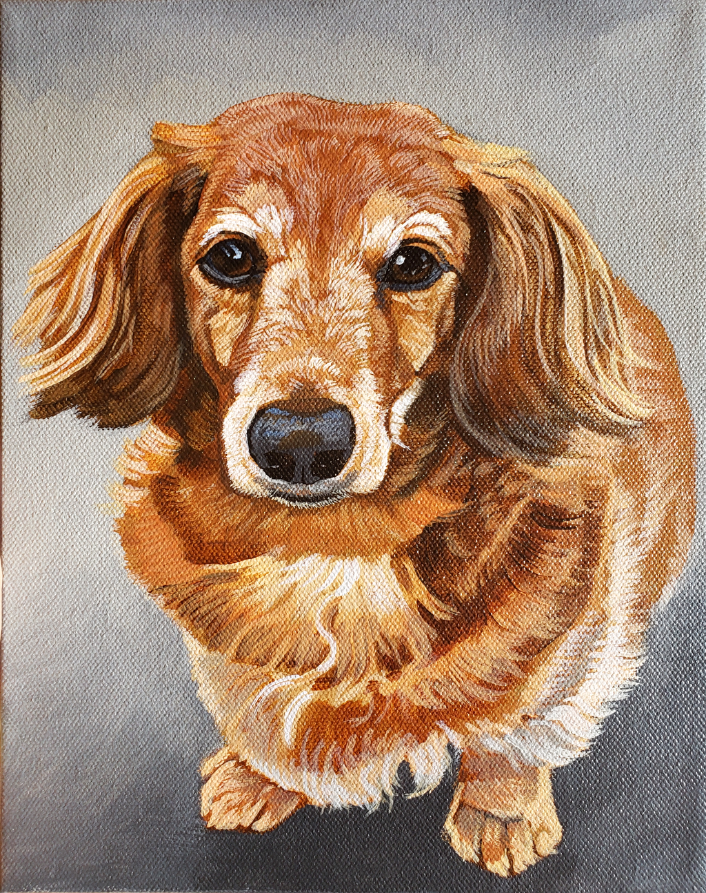 Custom Dog Pet Portrait on Canvas - Multiple Sizes Available
