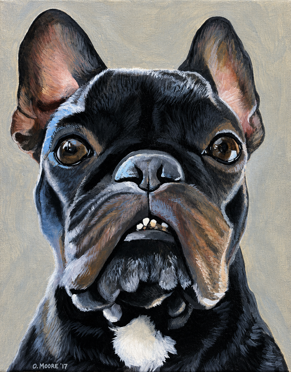 Custom Dog Pet Portrait on Canvas - Multiple Sizes Available