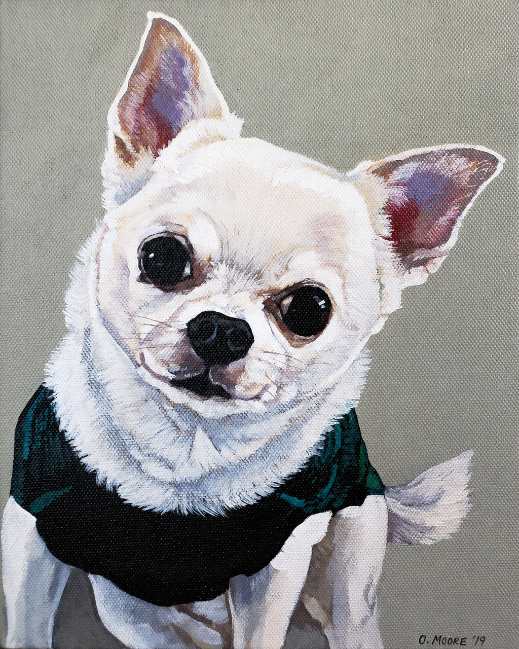 Custom Dog Pet Portrait on Canvas - Multiple Sizes Available